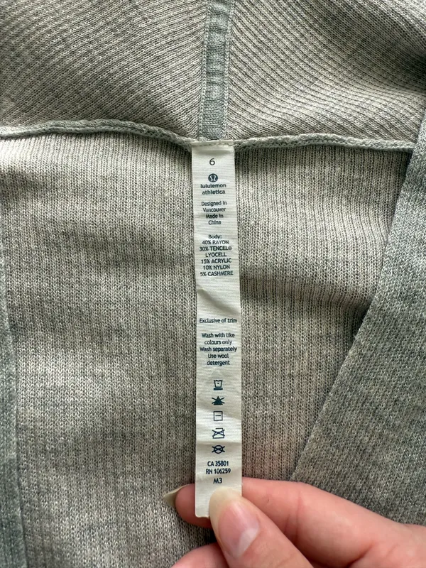 Gray Lululemon Open Cardigan - Image 6