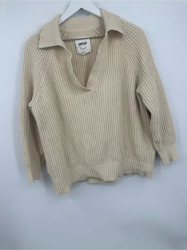Aerie Sugar Rush Chenille Sweater Size XS Boho Cozy Loungewear - Image 3