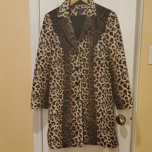 INC International Concepts Animsl Print coat Size M - Image 6