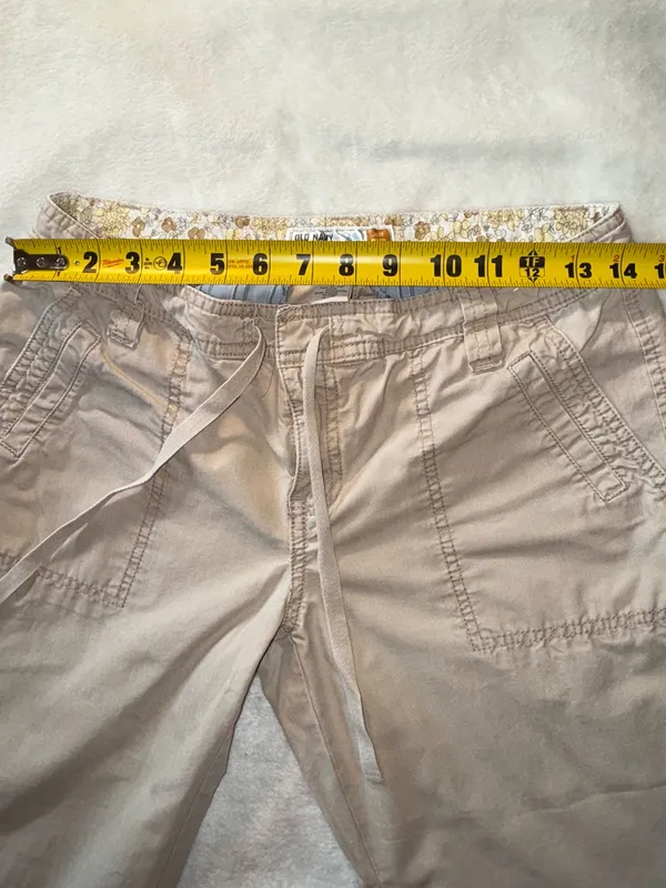 Old navy beige capri pants size 8 - Image 7