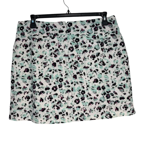 Lady Hagen Golf Skort Womens XL Mint Green‎ Purple Leopard Print Tummy Panel - Image 7
