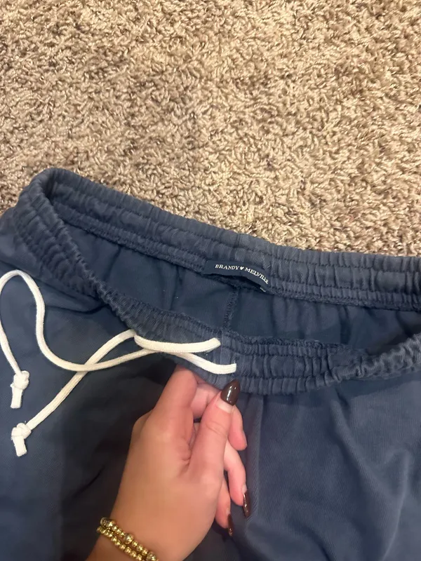 Brandy Melville Sweatpants Navy Blue - Image 2