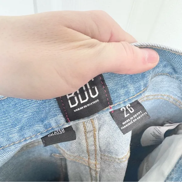 BDG Urban Outfitters BAGGY SKATER wide leg denim jeans 26 - Image 9