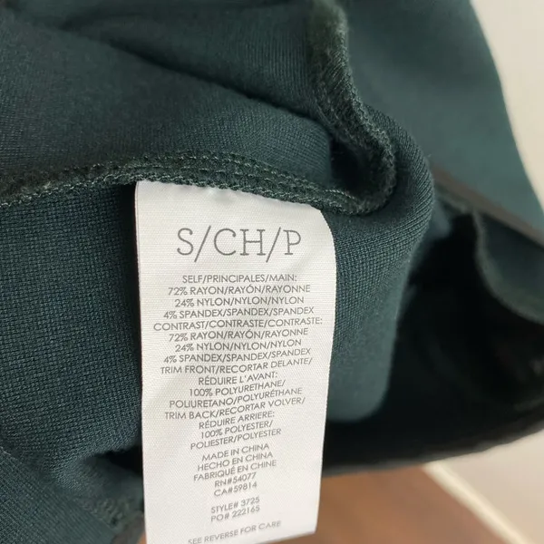 New CABI Dark Green Renaissance Asymmetrical Zip Long Jacket Small 3725 - Image 13