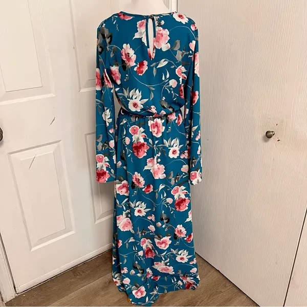 Pink Lily Floral Maxi Dress F1* - Image 4