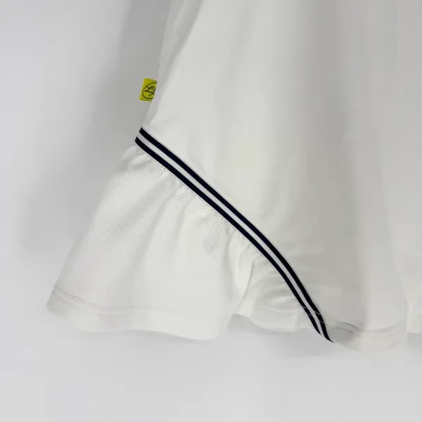 L’Oeuf Poché‎ Baseline Tennis Skort White with Navy Trim Size Small - Image 3