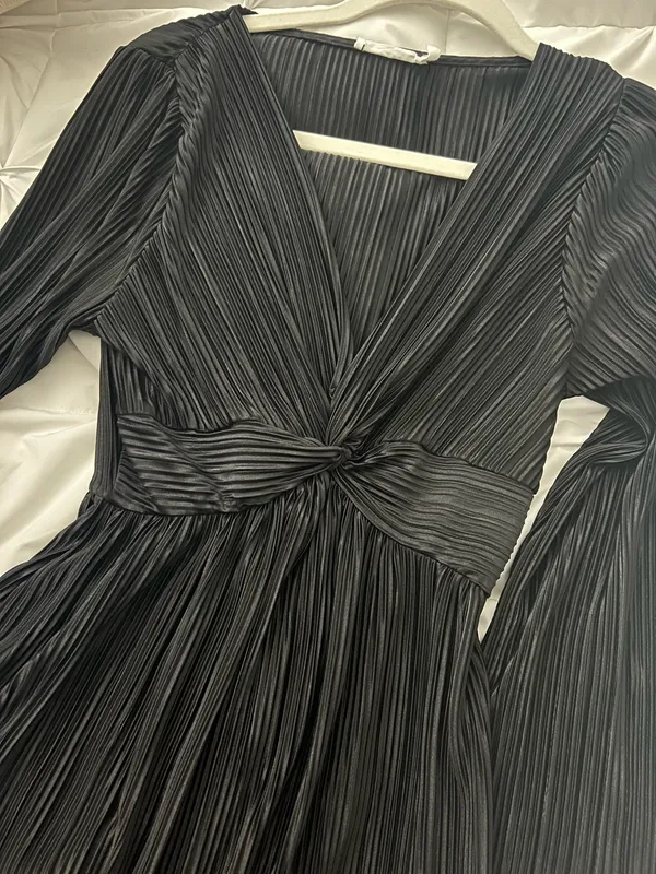 Long sleeve mini dress Black Size XS - Image 3