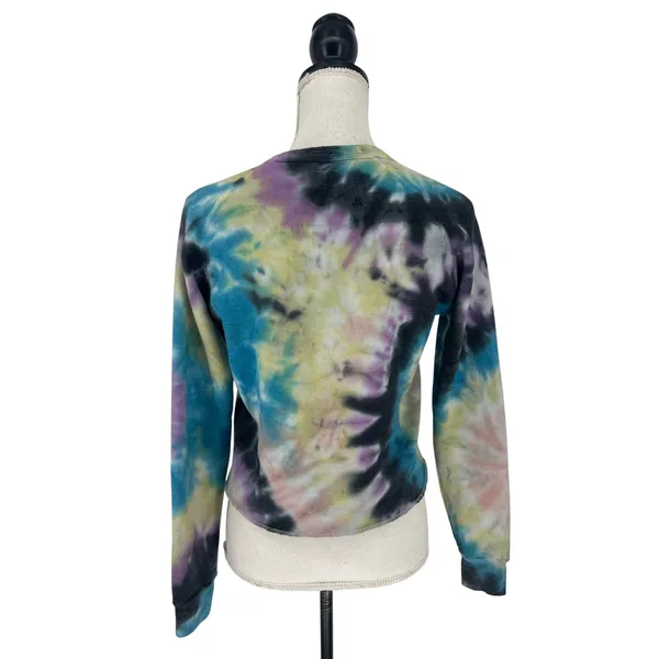 Mother Denim‎ The Hugger Swirling Secrets Tie Dye Sweatshirt XS - Image 7