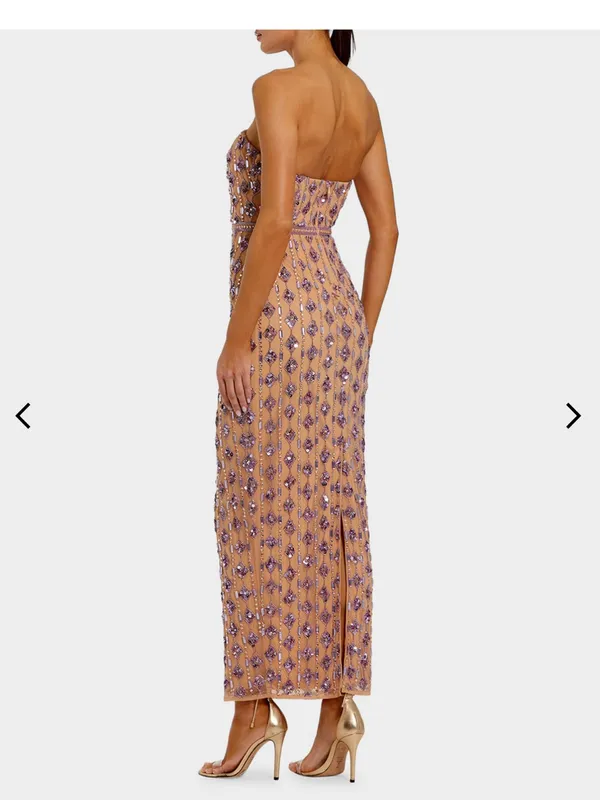 Mac Duggal
Strapless Bead & Sequin Column Gown - Image 3