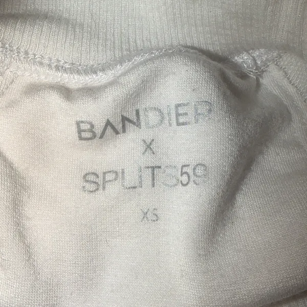 $74 Splits59 X Bandier collection white paint splatter sweatshirt XS - Image 5