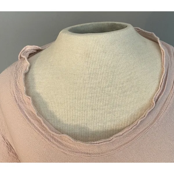 Oh My Gauze Dress‎ Women’s Sz 1 (S-M) Light Pink Flowy Short Sleeve Slit Sleeve - Image 12