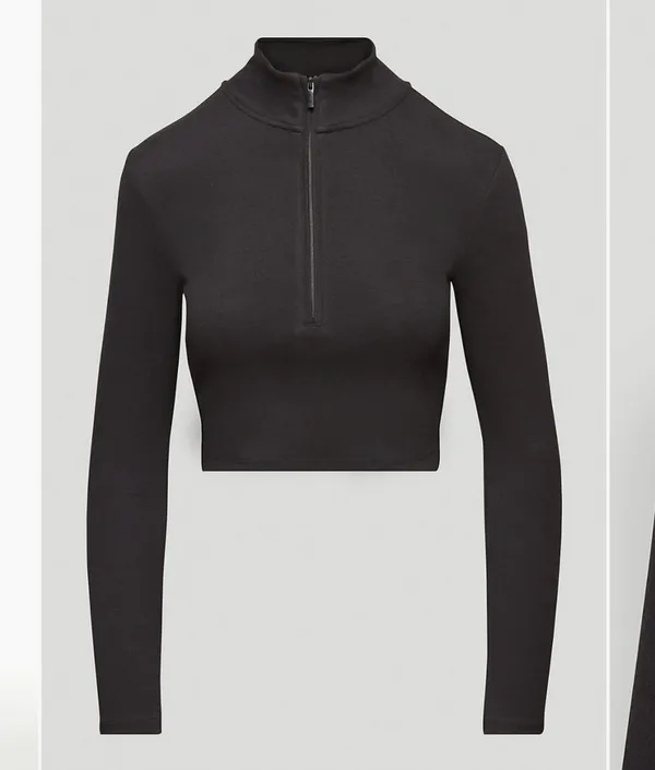 Aritzia Sunday Best 1/2 Zip Longsleeve - Image 2