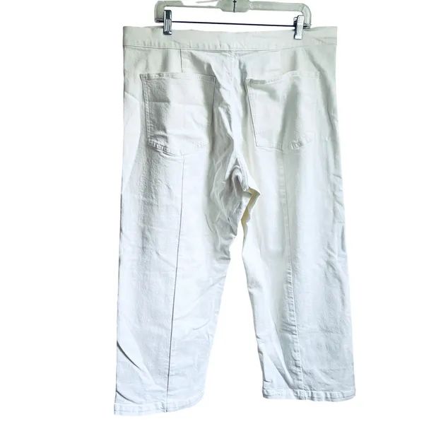 NWT Madewell The Emmett Wide-Leg Crop Jean: Welt Pocket Edition NO602 Tile White - Image 4