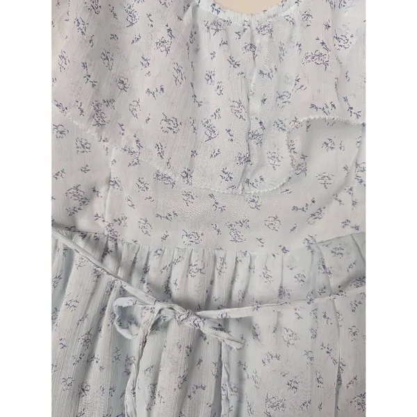 Abercrombie & Fitch floral asymmetrical tiered flowy dress Medium - Image 4