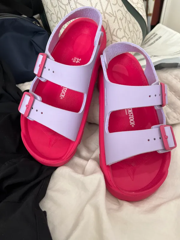 Birkenstock Mogami Birko - pink & purple - Image 2