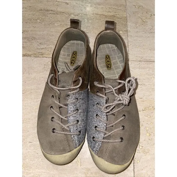 Keen Womens Size 8.5 Lower East Side‎ Lace Women Oxford Sneaker Shoes Brown Gray - Image 3