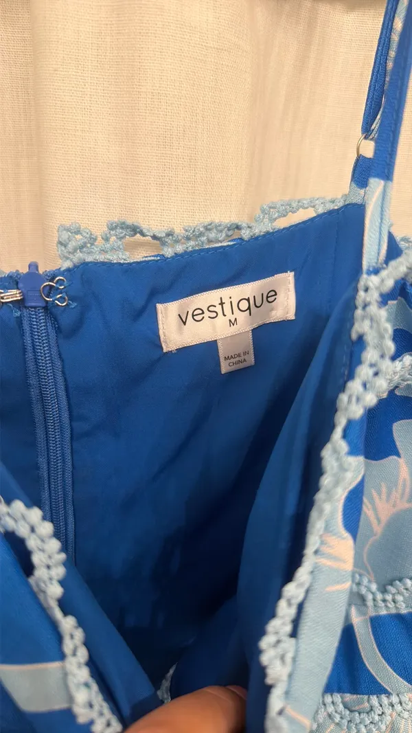 Vestique Blue Dress Floral - Image 3
