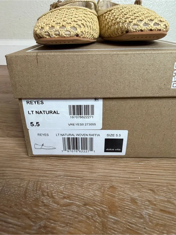NWT Dolce Vita Reyes Natural Woven Raffia Mary Jane Ballet Flas, Size 5.5 - Image 11