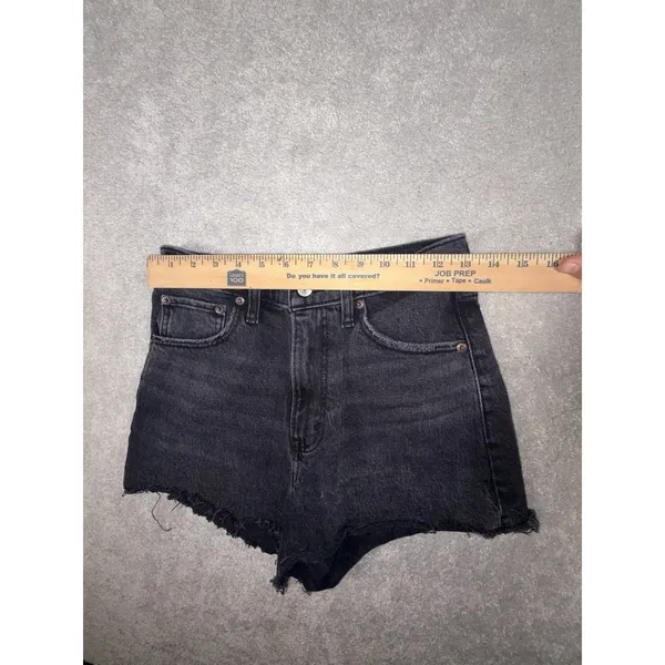 abercrombie relaxed 90s‎ cutoff shorts black 26/2 - Image 5