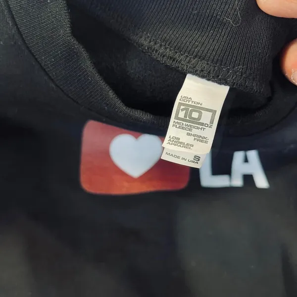 Los-angeles-apparel Women's Black Sweatshirt - Image 3