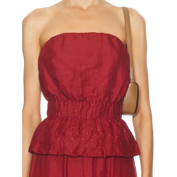 NWT Posse Aurelia Strapless Top Sz M Red Size M - Image 10
