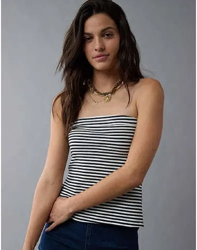 AMERICAN EAGLE Pin Stripe Tube Top - Image 3