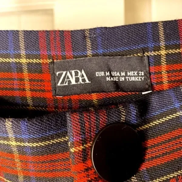 ZARA Plaid Skinny Trouser Pants - Image 5