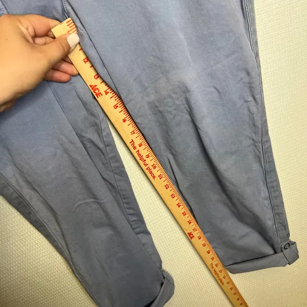 Torrid Womens 14 Blue Cargo Cropped Pants Double Button Utility Capris S148 - Image 8
