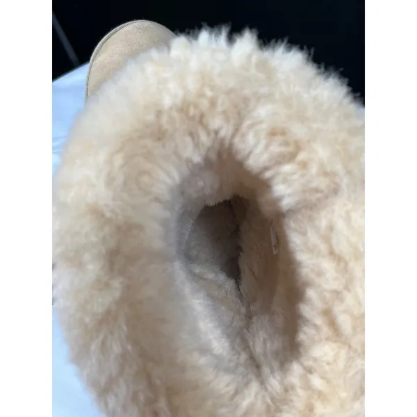Ugg Australia Womens Tan Short Sheepskin Boots Size 5 SKU 7374 - Image 8