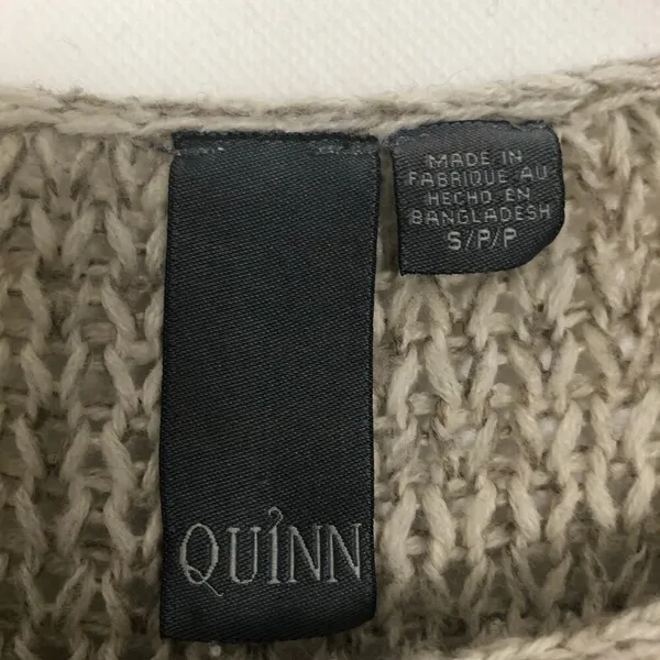 Quinn Open Knit Pullover Crop Sweater Brown - Image 3