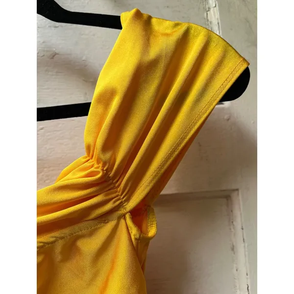 90s Y2k Womens Off the shoulder dress S bodycon homecoming formal gala event - Image 10