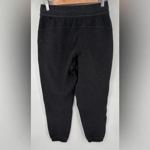 Lululemon women’s ribbed high rise heather black 25” 7/8 jogger performance sz 6 - Image 4