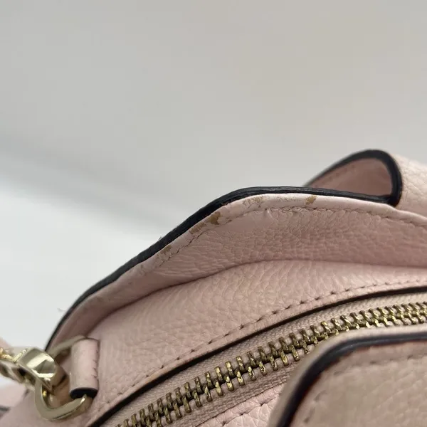 Kate‎ Spade Dominique Pink Leather Street Pebble Purse Handbag Shoulder Strap - Image 8