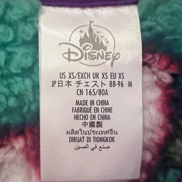 Disney Parks Donald Duck Sherpa‎ Fleece Pullover Crewneck Sweater Sweatshirt XS - Image 4