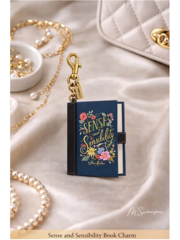 NEW Coach Sense and Sensibility by Jane Austen Book Bag Charm NWT - Image 9