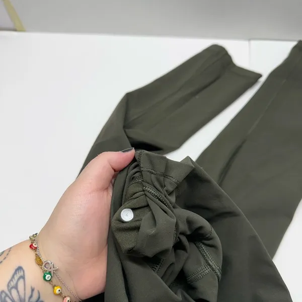 Lululemon Wunder Under Olive Green Leggings - Image 6