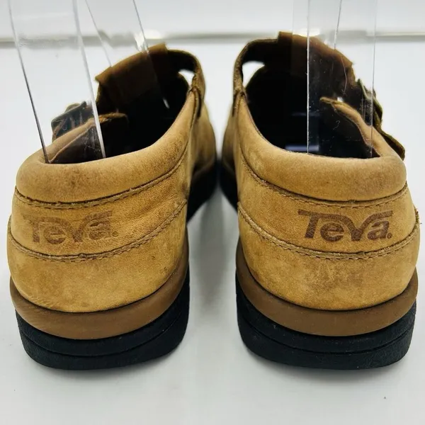 Teva Brunswick Shock Pad Womens Camel Brown Closed Toe Slip-On Sandals Size 7 - Image 9