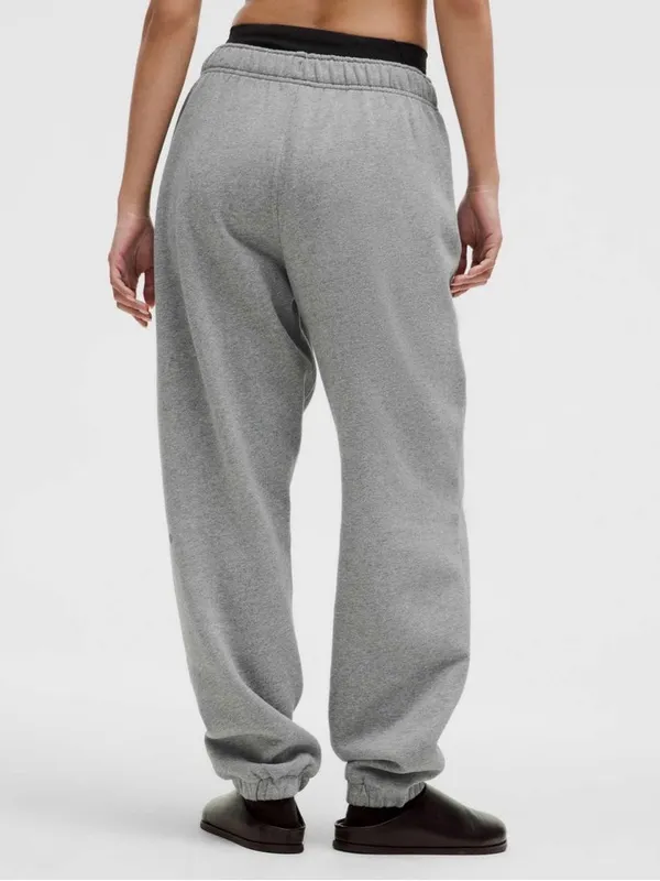 Lululemon Scuba Mid-Rise Oversized Jogger Regular XXS Heathered Medium Grey Cozy - Image 2