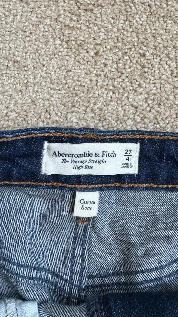 Abercrombie Vintage Straight High-Rise Curve Love - Image 2