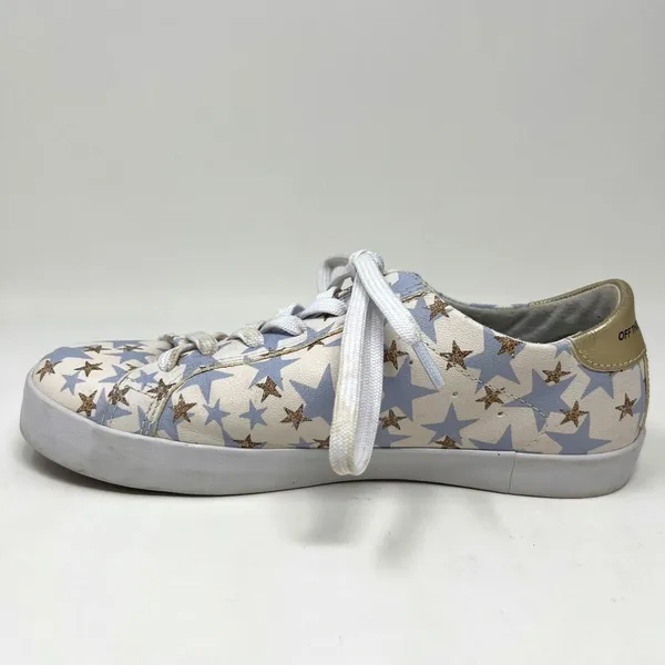 OTBT Shoes Court In Star Blue Gold‎ Leather Lace Up Sneakers Comfort Size 6.5M - Image 8