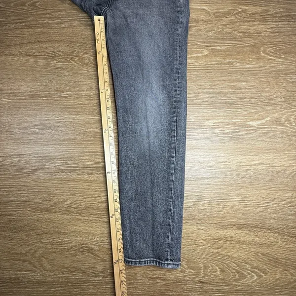 Levi's Premium Wedgie Icon Jeans Women's 28 Gray High Rise Tapered Ankle - Image 11