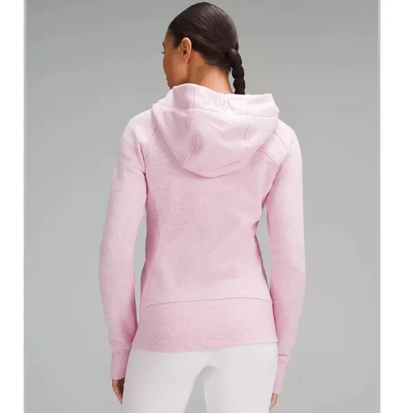 Lululemon NWT Scuba Full zip Hoodie in Heathered Vita Pink size 12 - Image 3