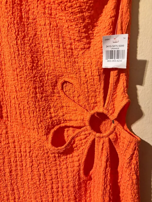 NWT Julia by Love J Womens Textured Knit Flower Cutout One Shoulder Dress Small - Image 6