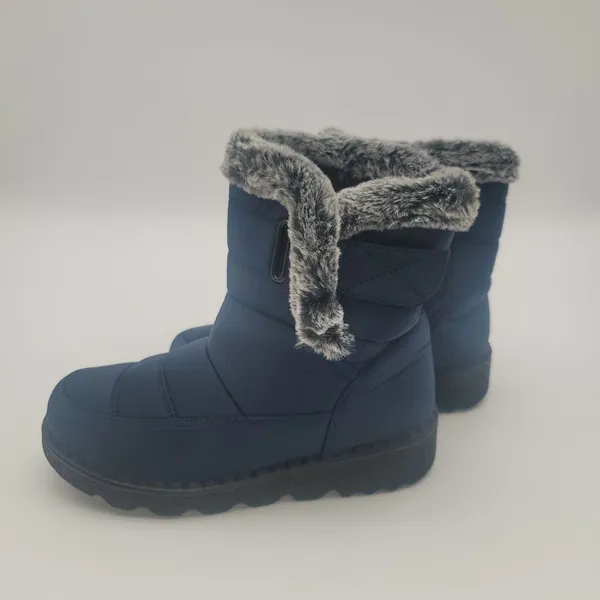 BERANMEY Women’s Waterproof Winter Boots Mid-Calf Fleece Lined Anti-Slip Sole - Image 2