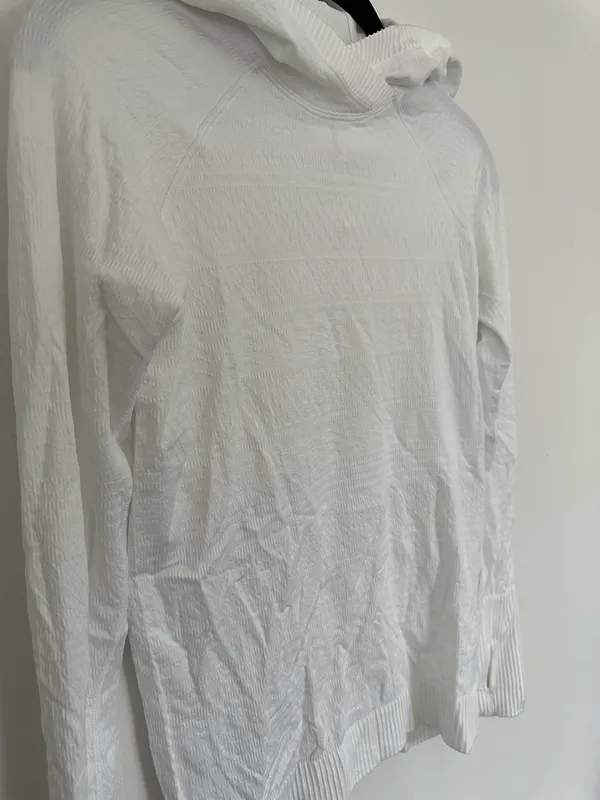 Lululemon Rest Less Pullover Hoodie White - Image 3