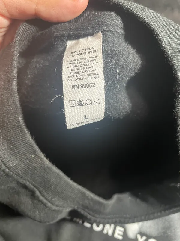 Scream Crewneck Black Size L - Image 4