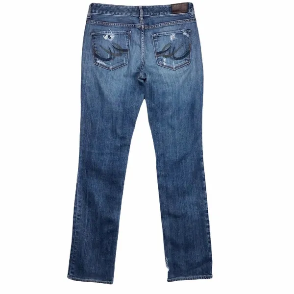 Express‎ Stella Skinny Leg Destructed Jeans Size 4 - Image 2
