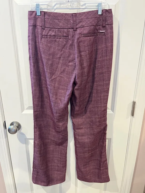 7th Avenue New York & Company Suiting Collection Burgundy Dress Pants Size 6 - Image 5