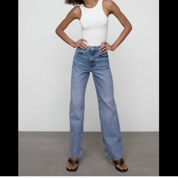 ZARA NWT Wide Leg Jeans - Image 4