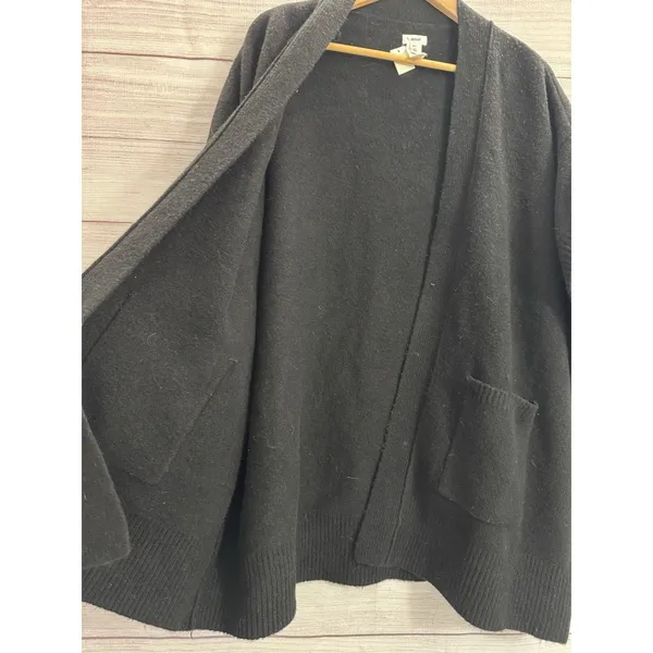 Aerie Women's Black Knit Cardigan Poncho Sweater Size SMALL OVERSIZED - Image 6